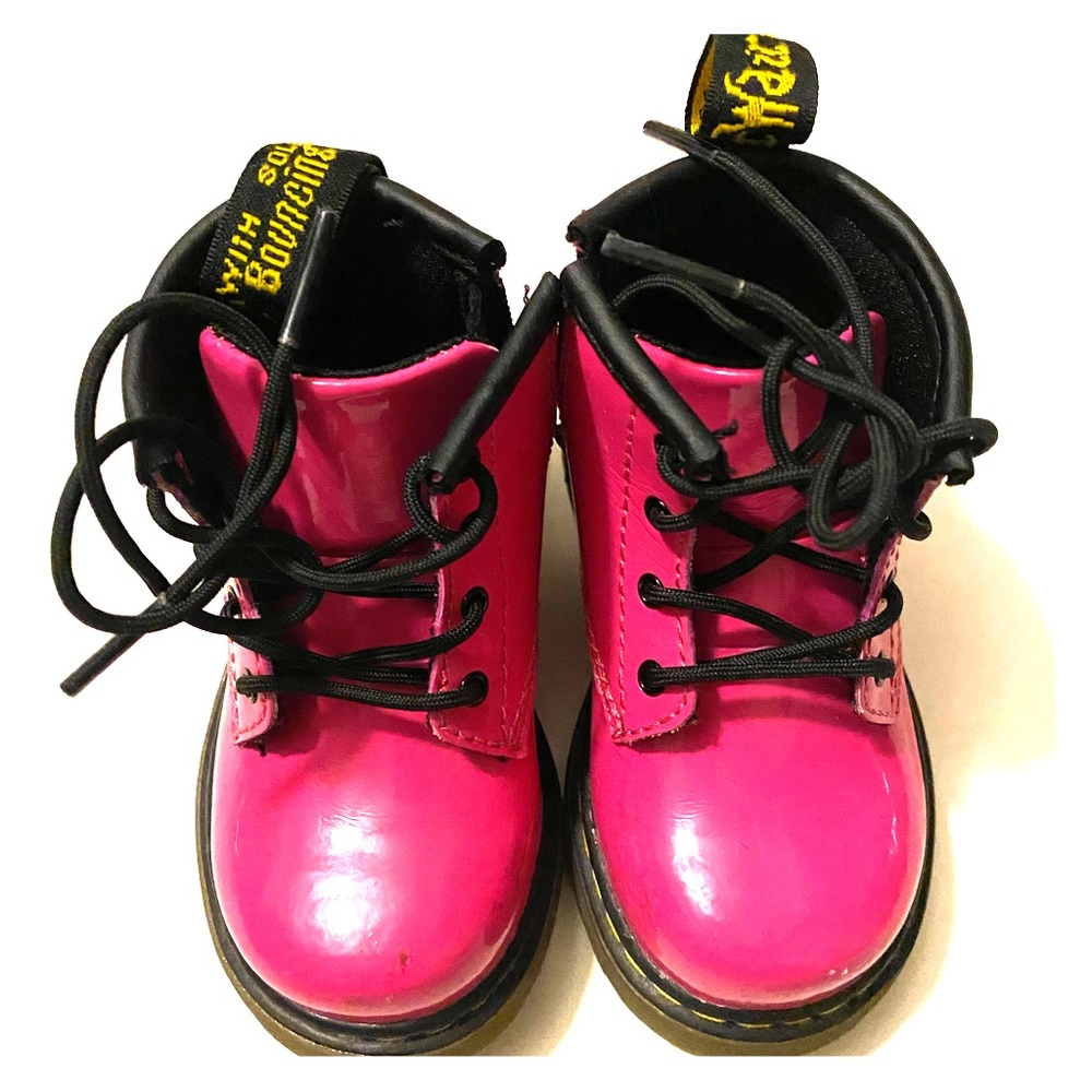 Dr. Martens BrookLee Patent Boots - Toddler Size 5